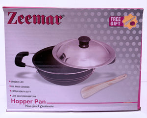 Seemar Non-Stick Hopper Pan(Pressed Aluminum) - Black