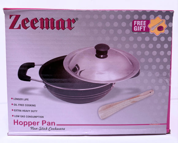 Seemar Non-Stick Hopper Pan(Pressed Aluminum) - Black