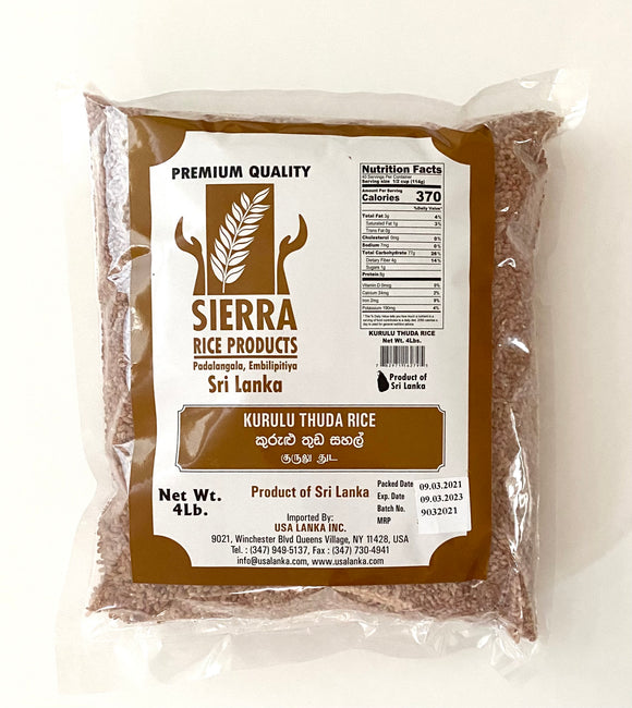 Sierra Kuruluthuda Rice - 4lb