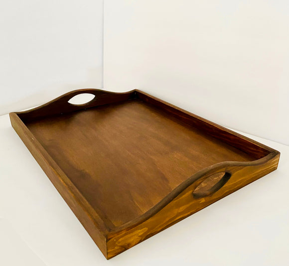 Wooden Serving Tray - Dark Brown