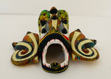 Sri Lankan Traditional Wall Decorations (Wooden Mask)-Naga- Raksha-H x W - 9 x 11 inch