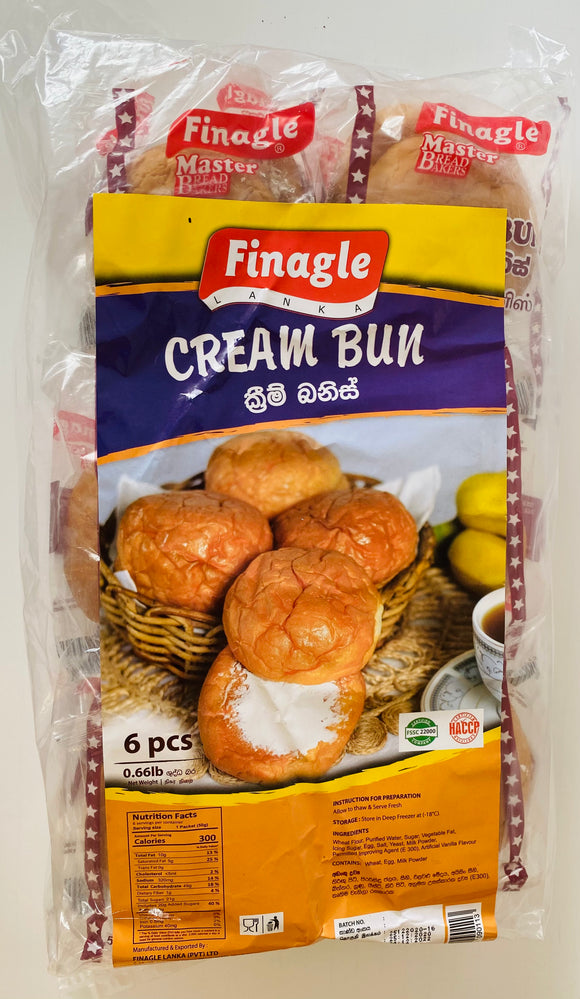 Finagle Cream Bun(6 Pieces) - 300g (Local Delivery Only)