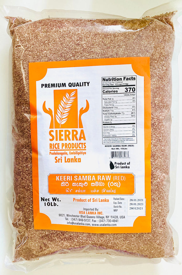 Sierra Keeri Samba Red Rice - 10lb