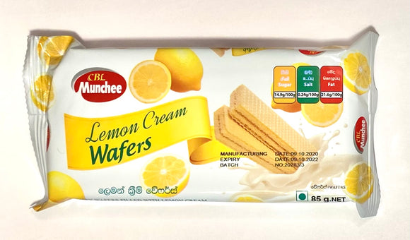 CBL Munchee Lemon Cream Wafers - 85g
