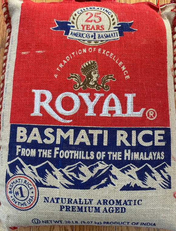 Royal Basmati Rice - 20lb