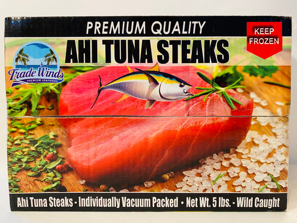 Trade Winds  Premium Quality Ahi Tuna Steaks(Wild Caught) - 5lb(Local Delivery Only)