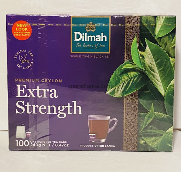 Dilmah Extra Strength Premium Ceylon Tea(100 Tea Bags) - 240G