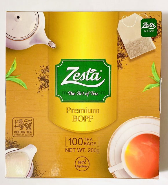 Zesta Premium Ceylon Tea Bopf(100 Bags) - 200G